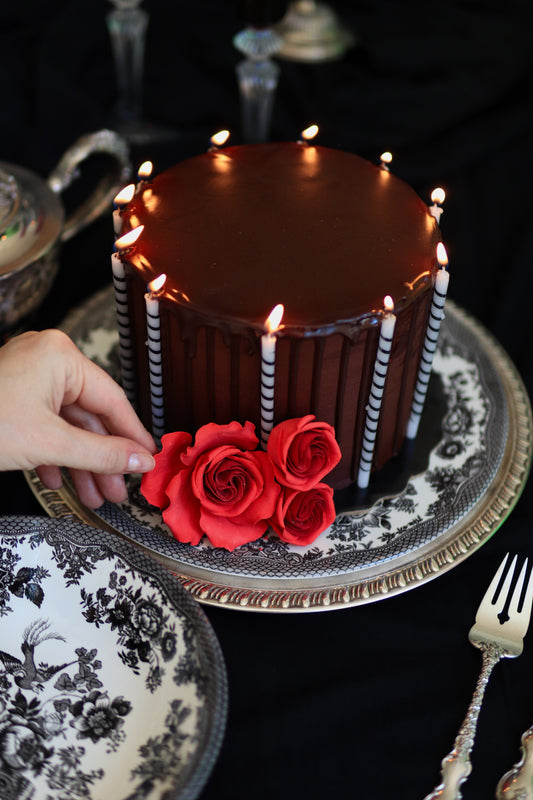 Wednesday Addams Inspired Cake