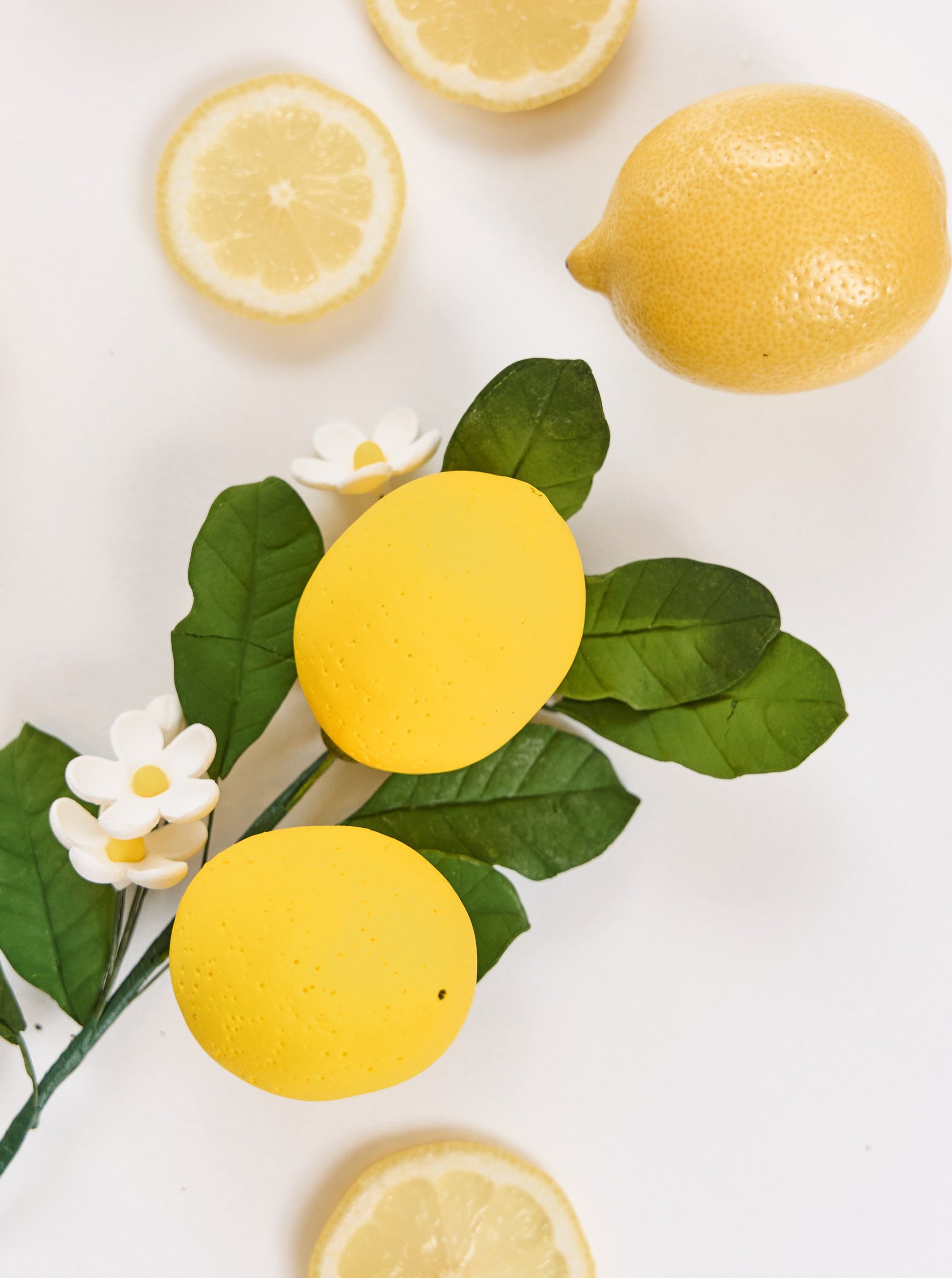 lemons made from gumpaste