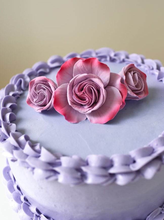 sugar flower set for wedding cake