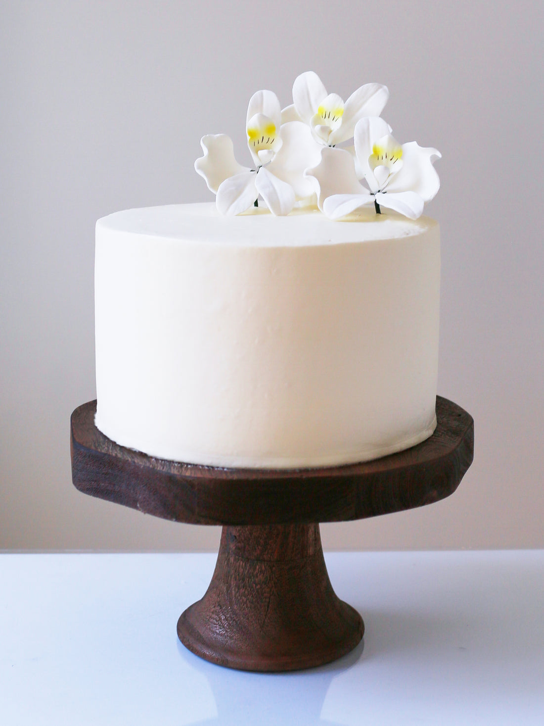 Brown Wood Cake Stand