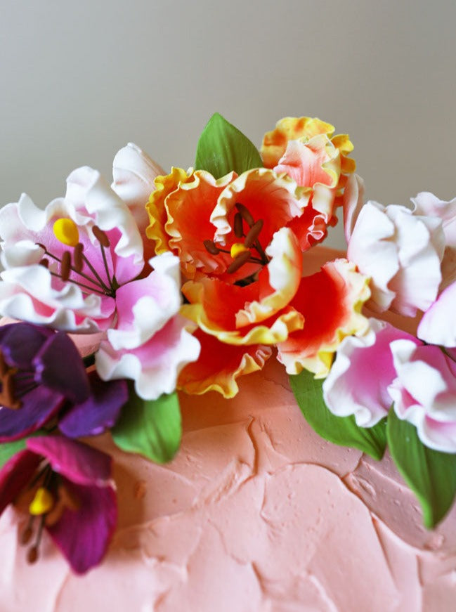 gumpaste floral arrangement