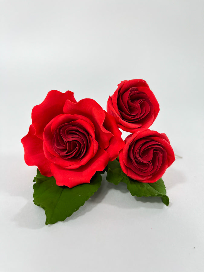 wholesale gumpaste red roses